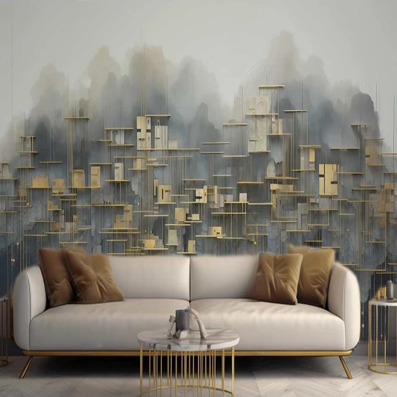 Home Textiles City - Foto personalizzata murale stile moderno astratto