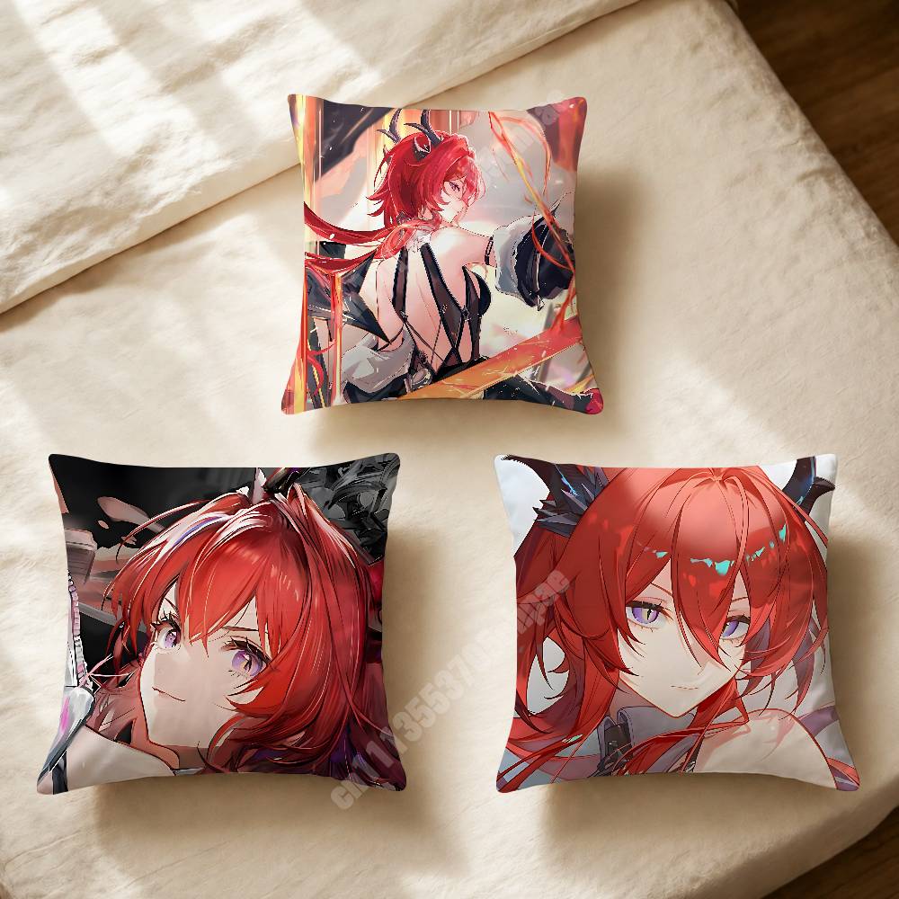 Home Textiles And Furnishing - Arknights Endfield Laevatain Federa per cuscino,