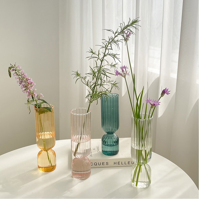 Xt Home Textiles - Vaso di vetro nordico piccoli vasi