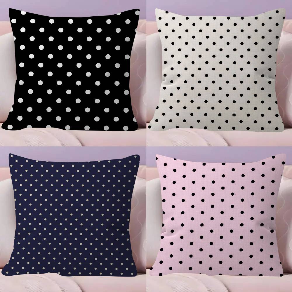 Home Textiles And Furnishing - Fodera per cuscino decorativa a pois