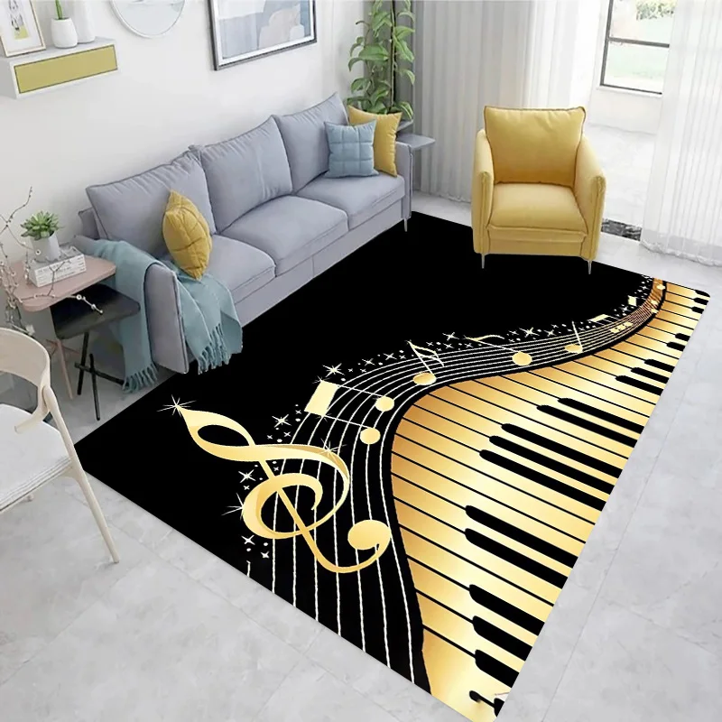 Home Textiles Notes - Pianoforte Tasti in bianco e nero
