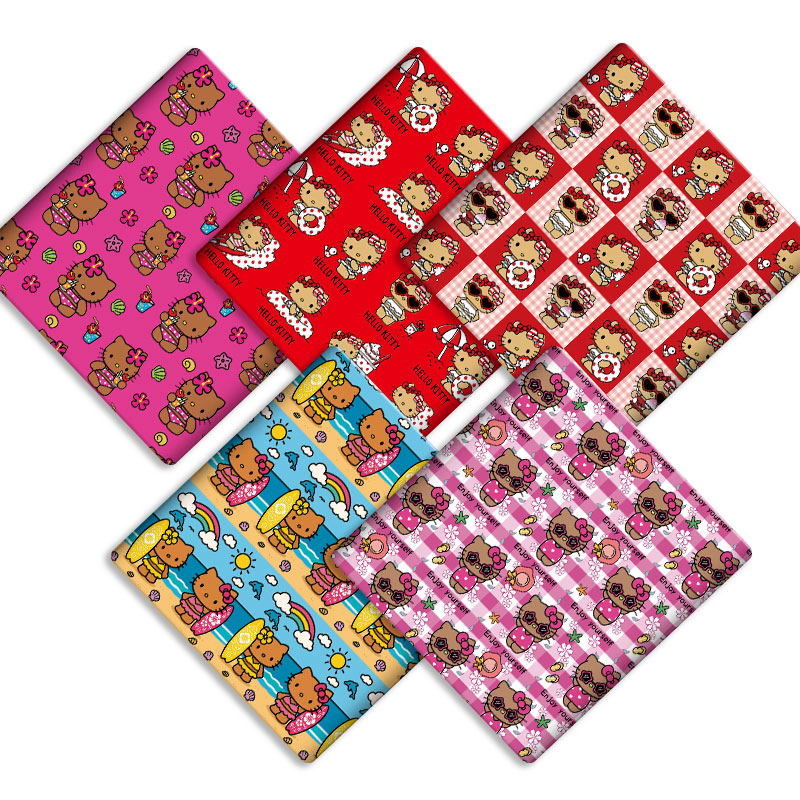 Hot Home Of Textiles - Tessuto Sanrio in cotone 140x50CM per