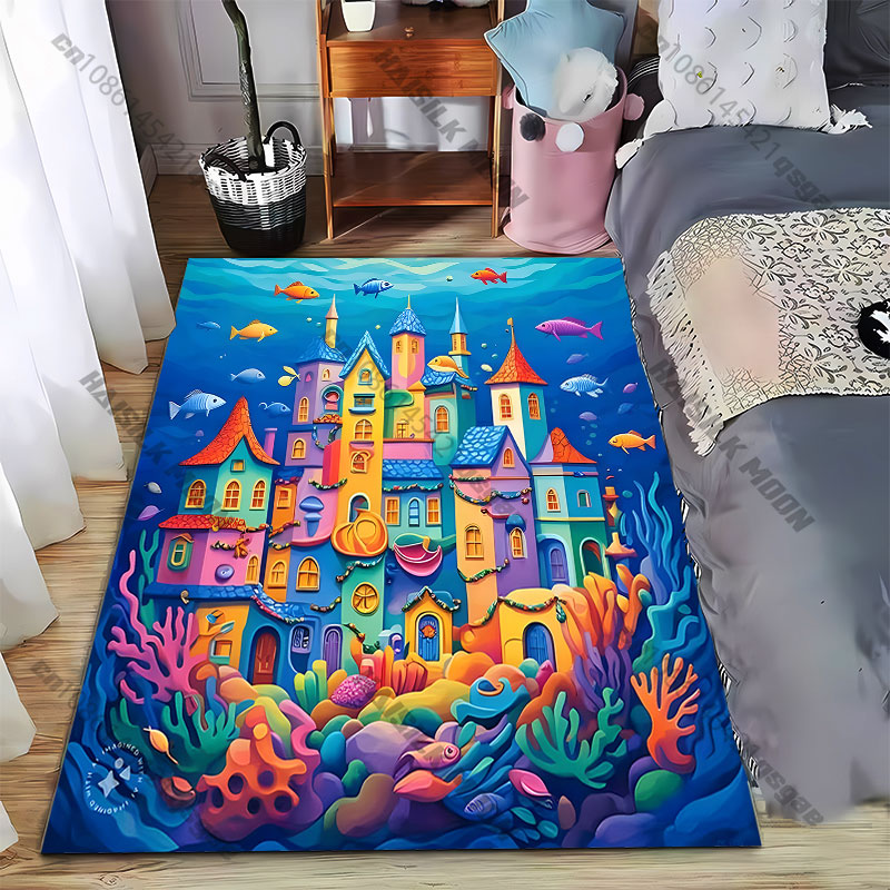 Home Textiles City - Città subacquea con tappeti dai colori