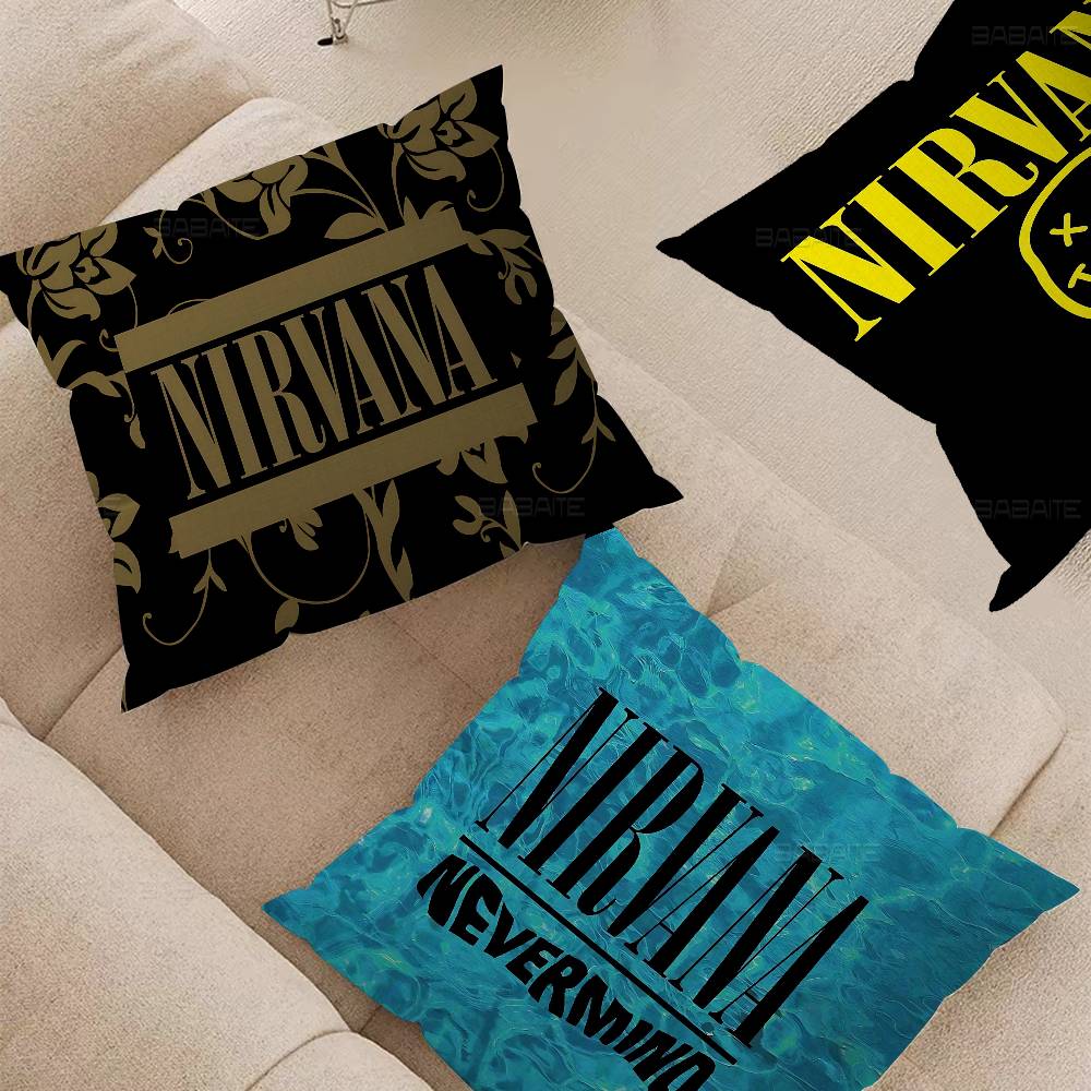 Hot Home Of Textiles - Fodera per cuscino Band Hot N-Nirvanas,