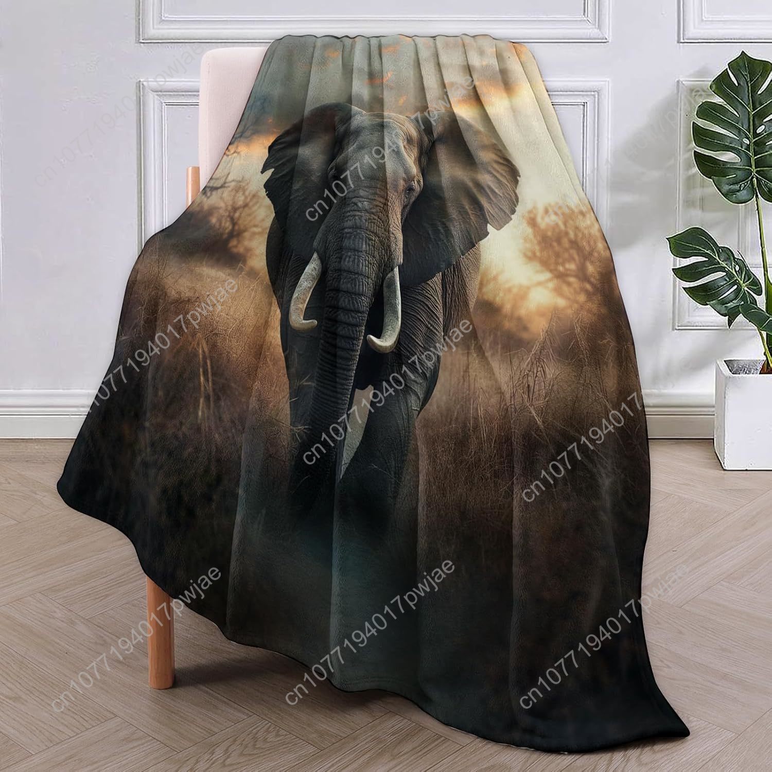 Coperta in pile con elefante,  - Home Textiles Throw recensione e prezzo